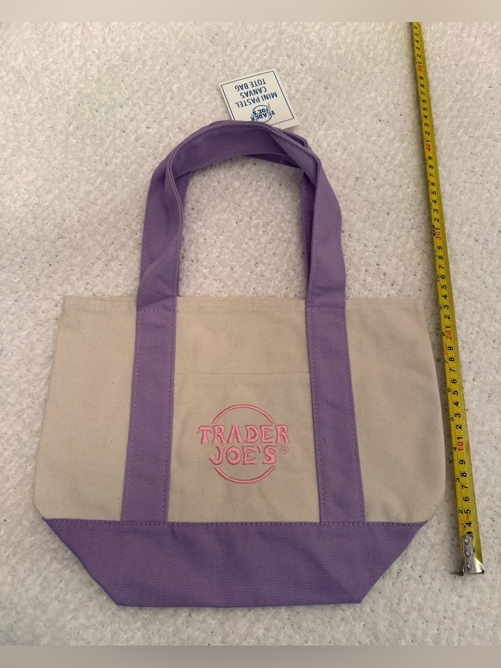 Trader Joe's Mini Canvas Totes (MANY COLORS AVAILABLE) - Sets/bundles available - Picture 4 of 11